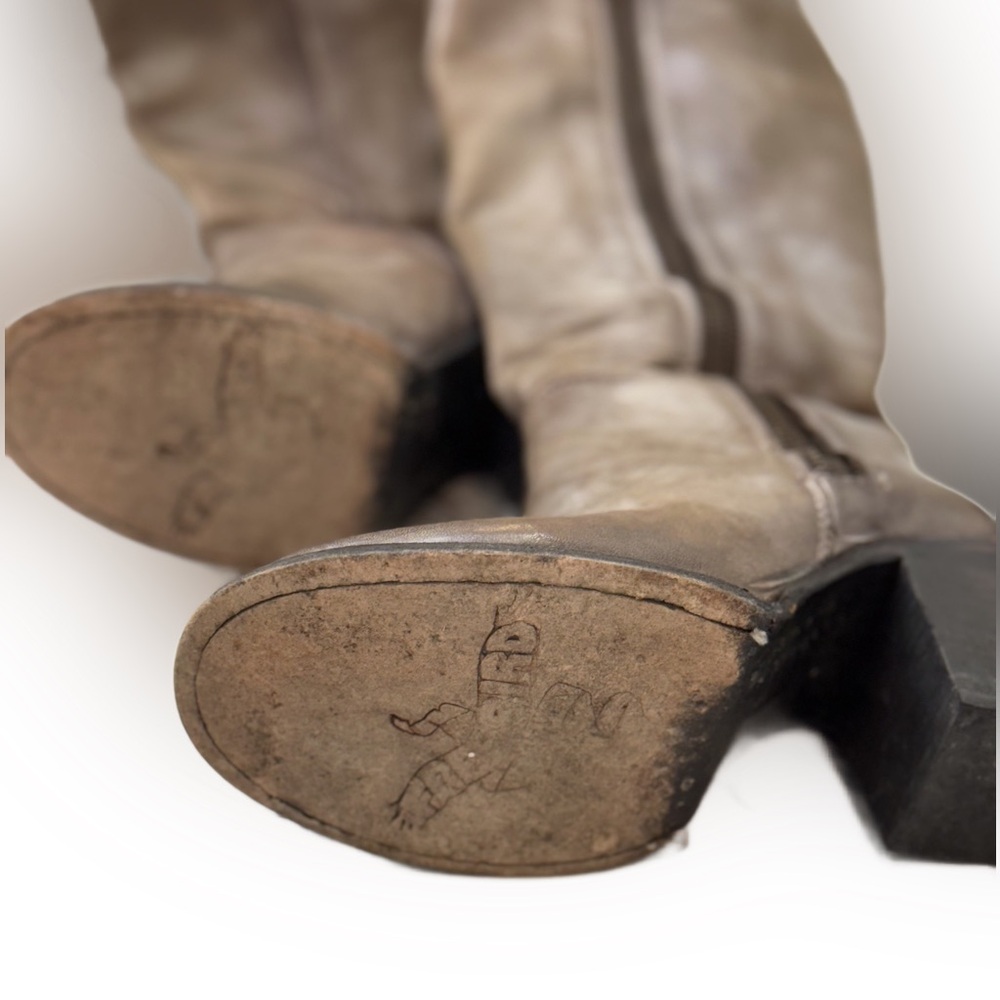 Freebird by Steven Leather Knee-High Boots – Distressed Brown – Size 8 - Picture 3 of 8